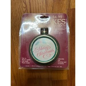 Vintage 1985 American Greetings Trim Sakes Ornament  Photo Gift Holder NEW
